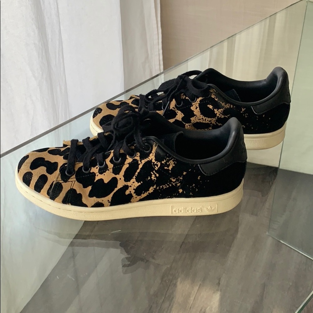Adidas Animal Print Suede Sneakers